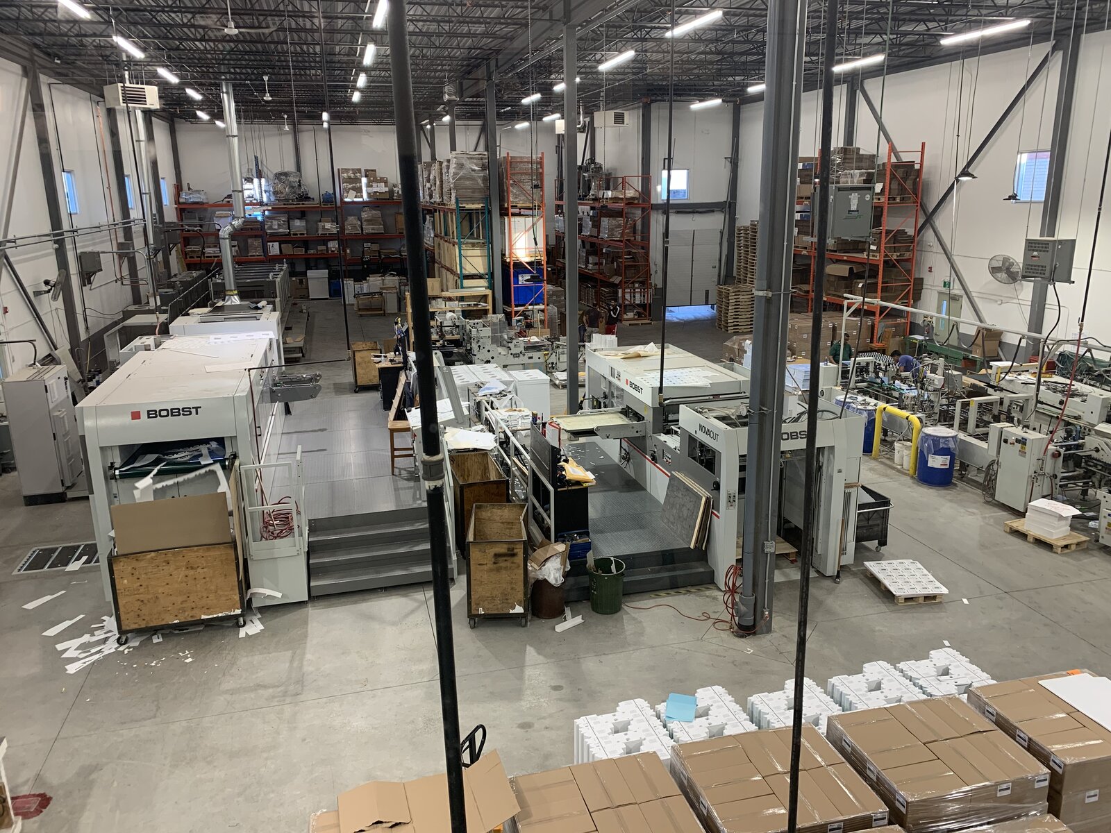 KG Graphic Finishers shop floor
